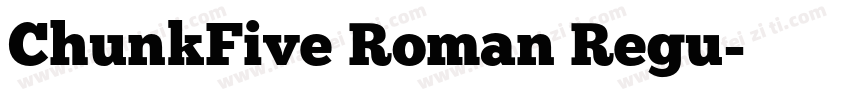 ChunkFive Roman Regu字体转换